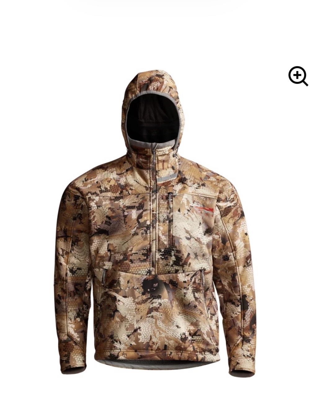 Sitka- Dakota Men's Camouflage Half-Zip Performance Hooded Jacket - Marsh